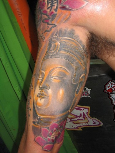 stone buddha head 3d tattoo tattooimages biz stone buddha head 3d tattoo tattooimages biz